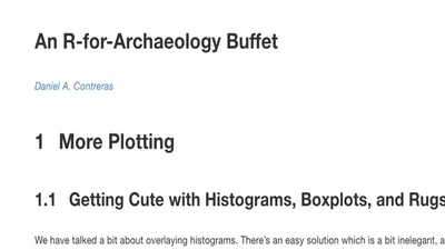 An R-for-Archaeology Buffet featured image