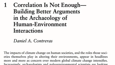 Correlation Is Not Enough - Building Better Arguments in the Archaeology of Human-Environment Interactions featured image