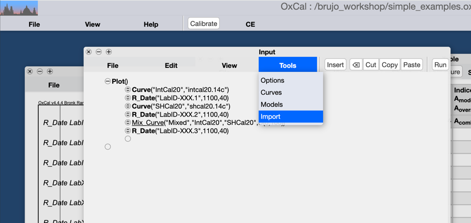 Importing multiple dates.